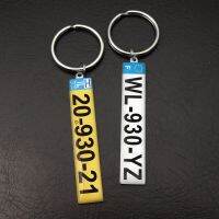 Custom Number Plate Keychain Car Number Plate Keychain Car Number Key Ring Personalized Gift for Him Anti-lost Gift for Driver