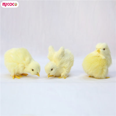 ตุ๊กตาหนานุ่มชุด Simulation Chicken MSCOCO สำหรับเด็กผู้หญิงแฟนสาวคนรักโมเดลไก่สอนเด็ก