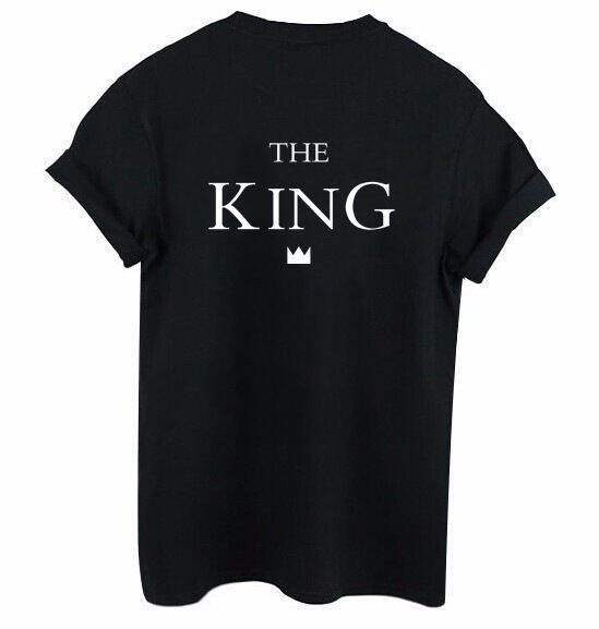 in-stock-the-king-his-queen-กลับพิมพ์-t-เสื้อแจ็คเก็ตผ้าฝ้ายยุโรปและอเมริกาเสื้อผ้าคู่การค้าต่างประเทศ