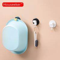 Houseeker ฟรีหมัดอ่างล้างหน้ายืนห้องน้ำแขวนผนังอ่างสิ่งประดิษฐ์อ่างชั้นวางแขวนผนังชั้นเก็บเครื่องมือเครื่องใช้ในบ้าน