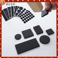 BUSH 1/2/6/15/24PCS หนา กันชน ตาราง อุปกรณ์เก้าอี้ ตัวป้องกันพื้น แผ่นกันลื่น แผ่นรองขาเฟอร์นิเจอร์ ป้องกันเสียงดัง