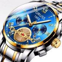 {Miracle Watch Store} นาฬิกาแบรนด์หรูบุรุษชั้นนำนาฬิกาโลหะกันน้ำไม่ขึ้นสนิมเรืองแสงนาฬิกาบอกวันที่ปฏิทินธุรกิจ