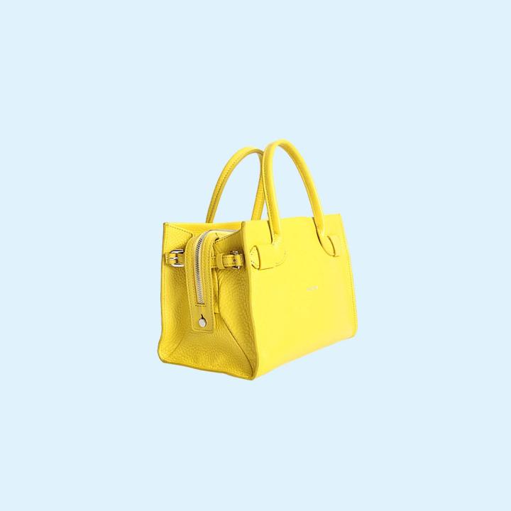 absolute-size-m-กระเป๋าถือหนังแท้-สีเหลือง-theorem