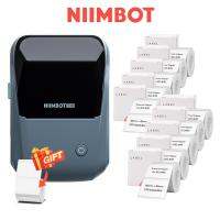 Niimbot ขนาดเล็กขนาดถือได้ติดฉลากสายเครื่องพิมพ์ป้าย B1แบบบลูทูธแบบพกพา