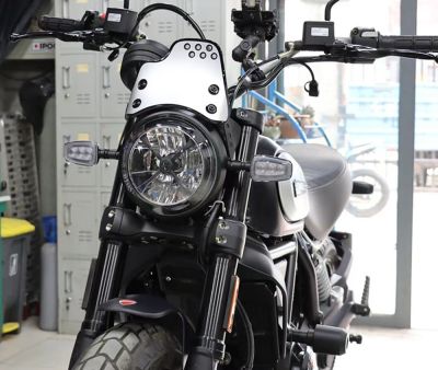 กระจกหน้ารถ Fly Screen Shield Wind Deflector พร้อมสำหรับ DUCATI Scrambler 400 800 2015-2021 20160 2017 2018