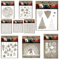 New 2022 christmas baubles No Cutting Dies Stencil For DIY Scrapbooking Paper Card Making Decoration Craft Photo Album Stamps