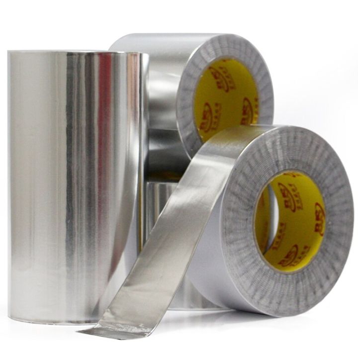 aluminum-foil-self-adhesive-tape-thickened-adhesive-tape-high-temperature-sealed-stick-waterproof-hood-sealing-tape-20m-adhesives-tape
