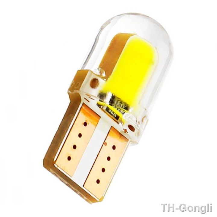 hot-10pcs-t10-w5w-silicone-cob-car-parking-501-wy5w-silica-gel-wedge-interior-lamp-turn-side-bulb