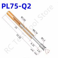 100PCS Spring Test Probe PL75-Q2 4-claw Head Test Pin Head Dia 1.3mm Length 33.35mm Needle Dia 1.02mm Spring Pogo Pin PL75-Q Nails Screws Fasteners