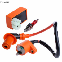 ZTHOME Racing IGNITION COIL CDI + คอยล์จุดระเบิด + หัวเทียนสำหรับ GY6 50cc 125cc 150cc