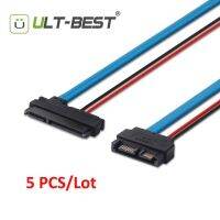 Ult-ดีที่สุด5ชิ้นตัวแปลงอนุกรม Ata สายเคเบิ้ล Sata 22pin 715ตัวเมียเป็นบอบบาง Sata 13pin 76หัวต่อตัวผู้30ซม./1ฟุต/12นิ้ว