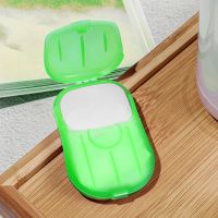 1pcDisposable soap sheet box soap paper portable hand washing small soap sheet mini soap paper