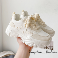 Kingdom_Fashion ยอดนิยม รองเท้าผู้หญิง รองเท้าผ้าใบ รองเท้าสุขภาพ รองเท้าแฟชั่น B96F05X 37Z230911