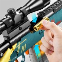 AWM Soft Bullet Gun Kar98k Toy Gun Sniper Gun Model Gun Toys Shell Eject Toy Gun Children Aiming Training Toys Birthday Gift