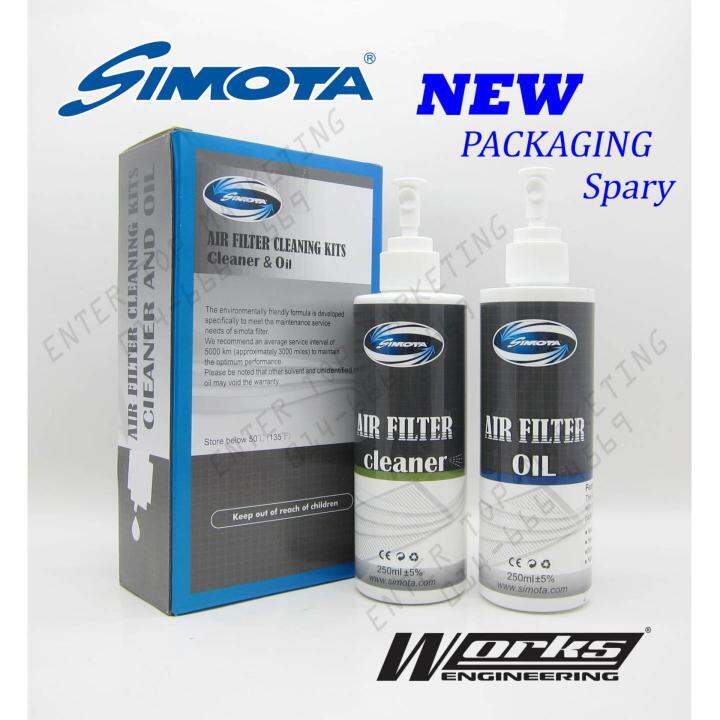 Works Engineering Simota Air Filter Cleaning Kit Set (Clear) Lazada