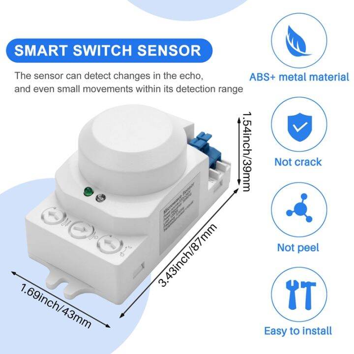 5-8ghz-hf-system-led-microwave-360-degree-motion-sensor-light-switch-body-motion-detector-white