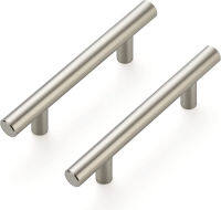 Ravinte 30 Pack 5 Cabinet Pulls Brushed Nickel Stainless Steel Kitchen Drawer Pulls Cabinet Handles 3" Hole Center 30 Satin Nickel