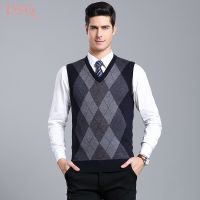 CODLiang Te Wool Sleeveless Vest Mens Pullover Dad Top