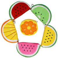 Kids Coin Purse Plush Coin Purse Fruit-themed Key Bag Lovely Plush Key Bag Watermelon Coin Purse Fruit Wallet