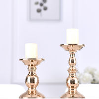 Iron Pillar Shape Candleholder Washable Ceremony Centerpieces Candlestick Home Use Ornamental Candle Stand