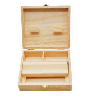 [In stock] ใหม่กล่องเก็บไม้ไม้สนชุดสูบกล่องเก็บแบบมวนมือกล่องเครื่องมือ wood stash boxes