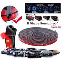 【CW】5 Meters High Quality Car Silence Scheme Rubber Seal Strip B Shape Soundproof Bumper strip car interior door accessories