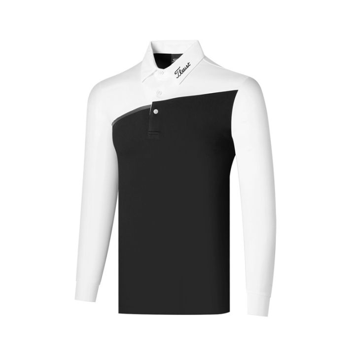 new-titleist-เสื้อยืดโปโล-แขนยาว-ระบายอากาศ-แบบแห้งเร็ว-เหมาะกับฤดูใบไม้ร่วง-สําหรับผู้ชาย-ใส่เล่นกีฬากอล์ฟ