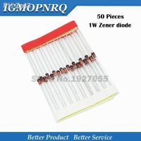 ♦◄ 50pcs 1W Zener diode DO-41 3V 3V3 3V6 3V9 4V3 4V7 5V1 5V6 6V2 6V8 7V5 8V2 9V1 10V 11V 12V 13V 15V 16V 18V 20V 22V 1N4733 1N4728