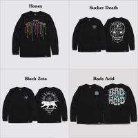 ? 10.10. SALE ? ® เสื้อแขนยาว (Long) รุ่น Honey / Sucker Death / Black Zeta / Bad Acid สีดำ (ลิขสิทธิ์แท้) TLS SSN1