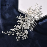 Fairy Hair Comba Hairpin For Women Flower Golden Silver Barretes Tiaras Wedding Bridal Hair Accessoires Prom Girls Queen Jewelry