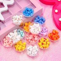 10pcs/box Accessories Cartoon Animals Resin Fluffy Supplies Children Adult