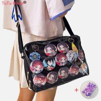 ZZOOI Classic ItaBag Shoulder Black Women Bags Japanese Transparent Canvas Soft Girls Lovely Clear Pink Ita Bag H215