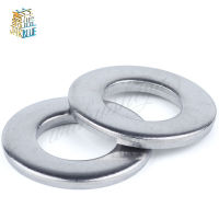 1/50/100pcs GB97 A2 304 Stainless Steel Flat Washer Plain Gasket for M1.6 M2 M2.5 M3 M4 M5 M6 M8 M10 M12 M16 M20 M24 Screw Bolt Coil Springs