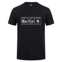 Chemical Bacon T-Shirt Men Summer Style Short Sleeve Round Neck Cotton Funny Chemistry Science T Shirt Tshirt Camisetas Tops Tee  NVRU