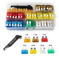 120PCS Medium Size Car Vehicle Circuit Blade Fuse For Automotive Boat Fuses Assortment Kit with Fuse Holder Fuses Accessories