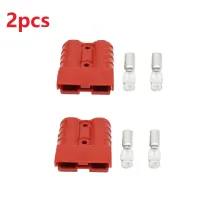 50A Bipolar Connector For 50A Plug Cable Terminal Battery Power Connector 600V Black Grey Red 2pcs Electric Vehicles Parts Electrical Connectors