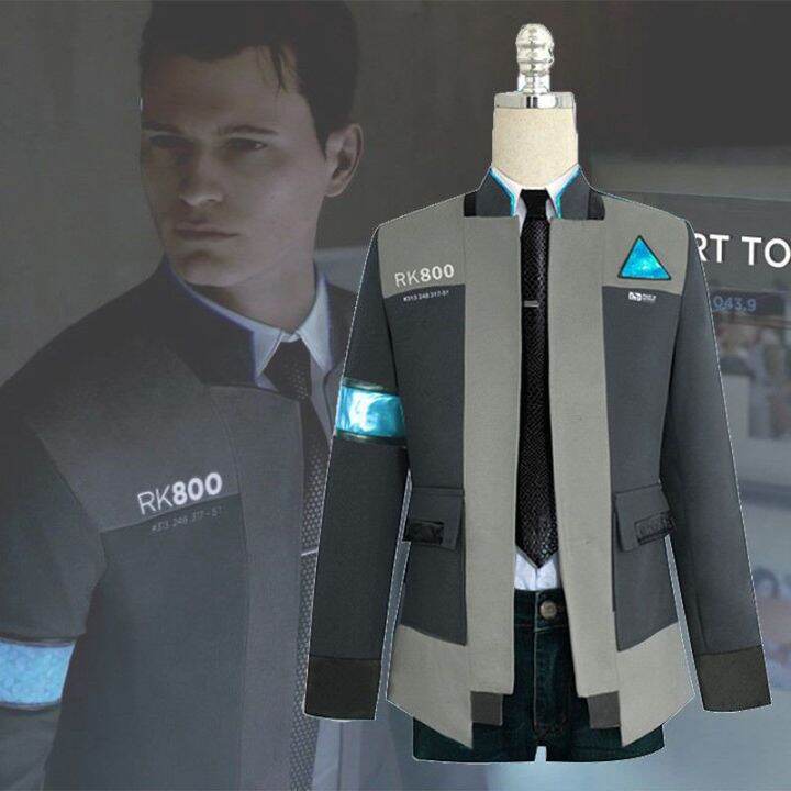 Dit: Become Human RK800 Connor Cosplay Costume Complete Outfit Jacket ...