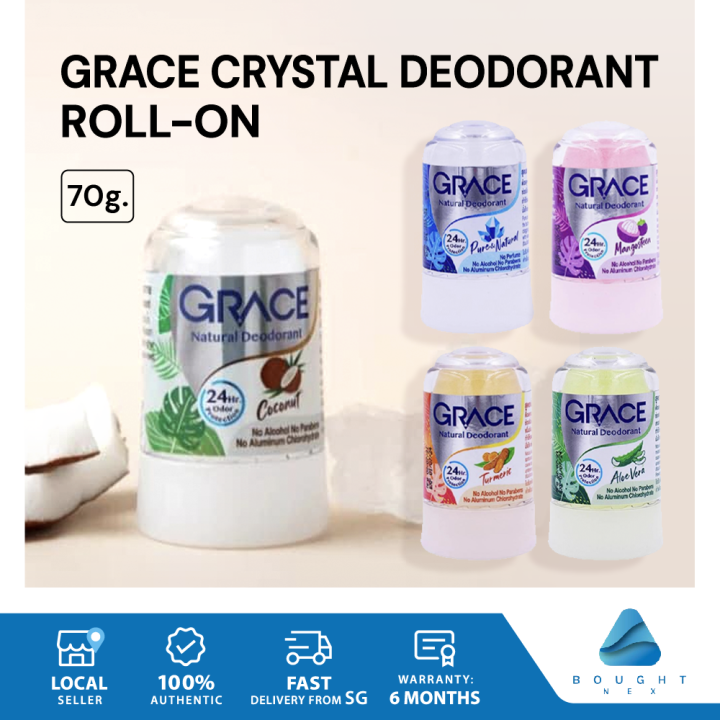 Grace Crystal Deodorant Rollon Antiperspirant Body Smell Protect long
