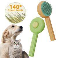 New Cat Brush Massage Grooming Brush Self-Cleaning Pet Cats Dog Comb Brush Hair Remover Puppy Kitten Cat Grooming Accessories