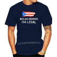 เสื้อยืด คอกลม ผ้าฝ้าย ระบายอากาศได้ดี พิมพ์ลาย Gringo I M Legal Puerto Rico เหมาะกับฤดูใบไม้ผลิ และฤดูใบไม้ร่วง สําหรับผู้ชาย  ZY4P