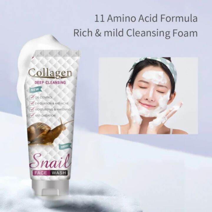 Collagen Snail Face wash deep cleansing | Lazada PH