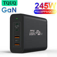 TQUQ 245วัตต์ GaN ชาร์จ USB-C อะแดปเตอร์,4-Port PD 100วัตต์ PPS 65วัตต์45วัตต์ QC4.0สำหรับ ซัมซุงหัวเว่ย Xiaomi แล็ปท็อป