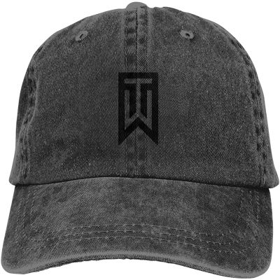 Trucker Cap Tiger Logo Woods Durable Baseball Cap,Adjustable Dad Hat Black