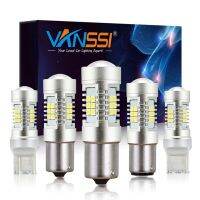 VANSSI 2ชิ้น1156 Ba15s P21W รถไฟสัญญาณ LED PY21W W21 W21W T20/5W 7440หลอดไฟ1157 7443 Bay15d P21 Baz15d/5W