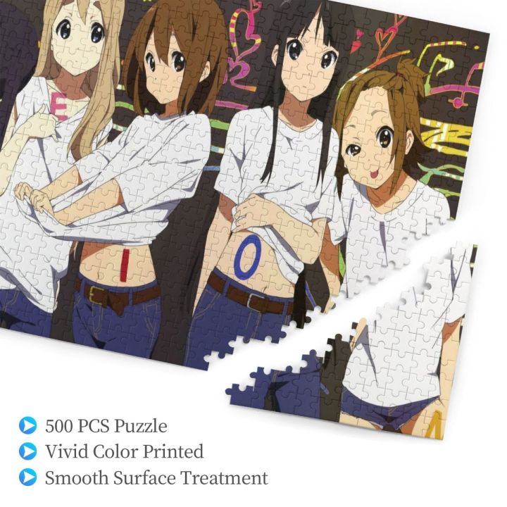 k-on-7-wooden-jigsaw-puzzle-500-pieces-educational-toy-painting-art-decor-decompression-toys-500pcs