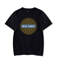 เสื้อยืดผ้าฝ้ายพิมพ์ลาย เสื้อยืดแขนสั้น คอกลม ผ้าฝ้าย พิมพ์ลาย RICARD Ropa Mujer y Vetet Nous แฟชั่นฤดูร้อน สไตล์สตรีท ส  6TXW