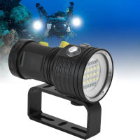 Underwater Flashlight 27 LEDs Light Beads IPX8 Waterproof Grade Portable Diving Fill Light 100m/328.1ft for Underwater