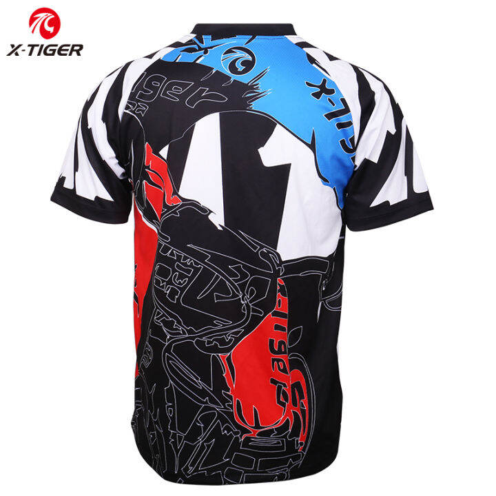 เสื้อเชิ้ต-x-tiger-dh-สไตล์ใหม่เสื้อผ้าชุดใส่ปั่นจักยานโพลีเอสเตอร์100-mtb-เสื้อยืดระบายอากาศได้ดีเสื้อกีฬาวิบาก