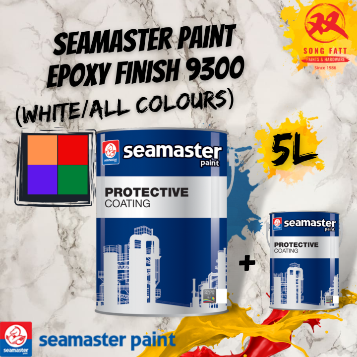 Seamaster Paint Epoxy Finish 9300 (WHITE/ALL COLOURS) 5L (Song Fatt ...