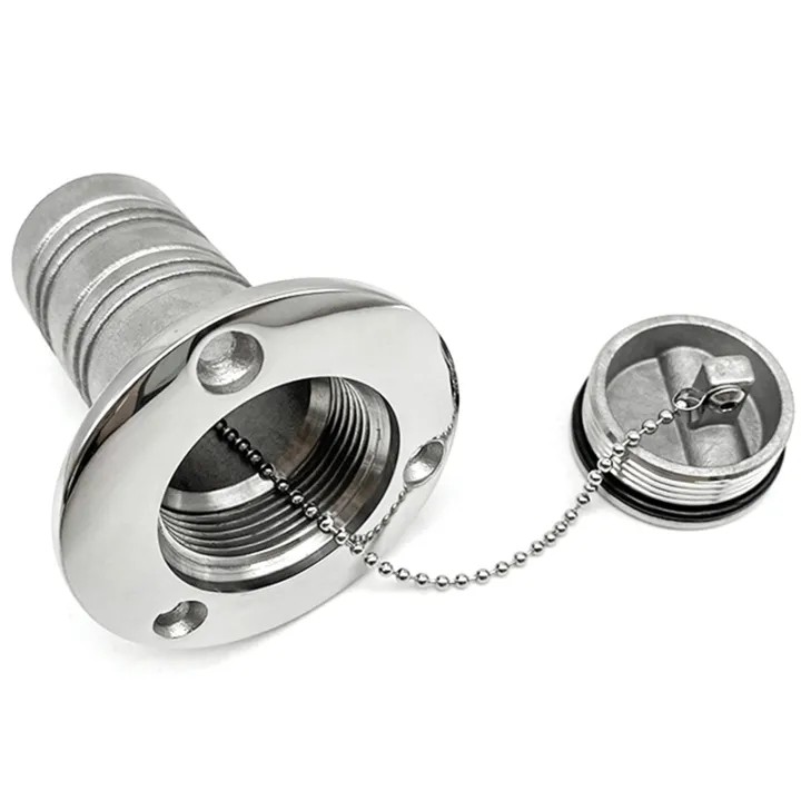 316 Stainless Steel Boat Deck Fill Filler Port Gas Fuel Tank with Key